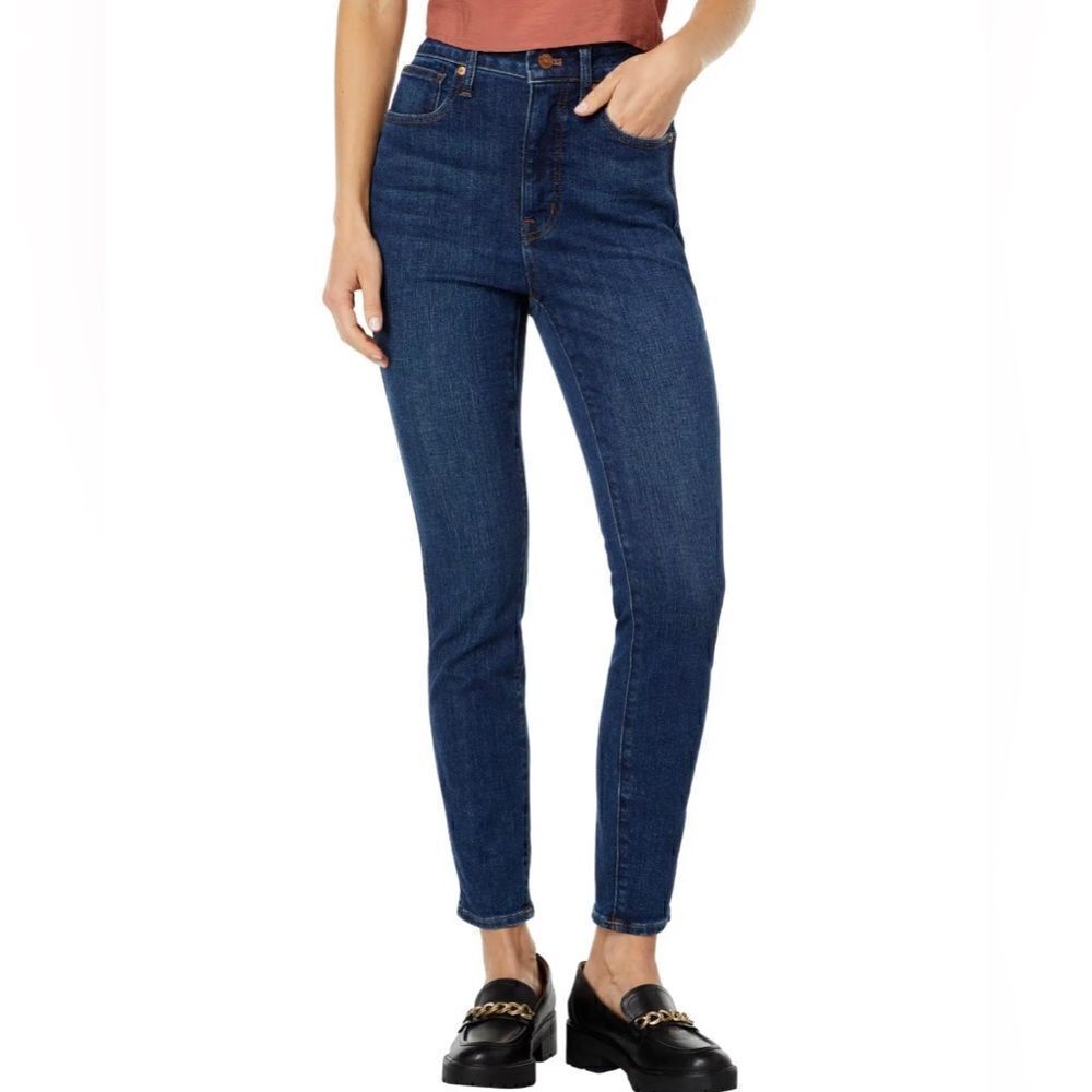 Madewell Curvy High-Rise Skinny Jeans Dark Wash Size 26